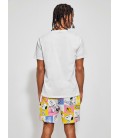 Pijama pantalón corto con print snoopy