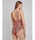 Bañador sin aro plus size estampado tribal Gisela