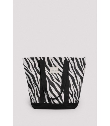 Bolso playero estampado cebras Ysabel Mora
