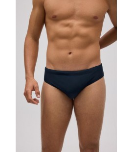 Bañador slip ajustado negro de hombre
