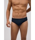 Bañador slip ajustado negro de hombre