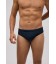 Bañador slip ajustado negro de hombre
