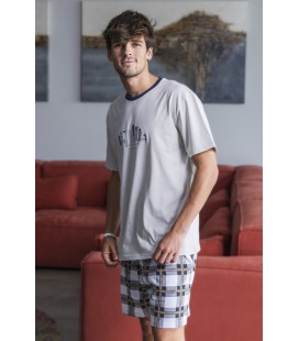Pijama caballero manga corta Don Algodón