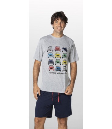 Pijama corto caballero estampado coches