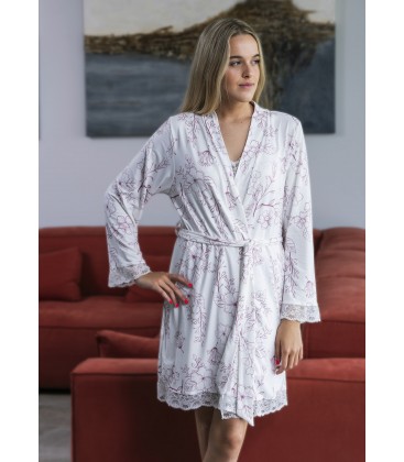 Bata mujer de verano manga larga