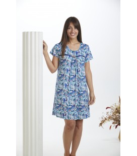Vestido estampado manga corta CUE