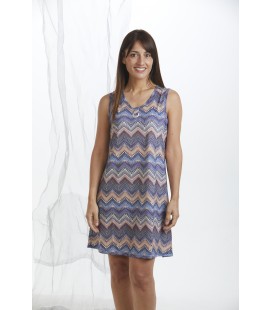 Vestido mujer estampado sin mangas CUE