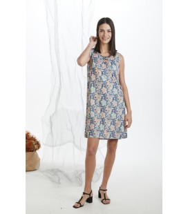 Vestido mujer estampado sin mangas CUE