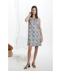 Vestido mujer estampado sin mangas CUE