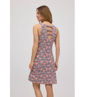 Vestido mujer estampado floral sin mangas