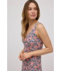 Vestido mujer estampado floral sin mangas