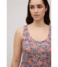 Vestido mujer estampado floral sin mangas