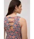Vestido mujer estampado floral sin mangas