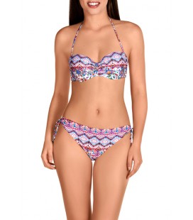 Bikini bandeau con aro y foam Dolores Cortes