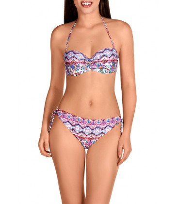 Bikini bandeau con aro y foam Dolores Cortes