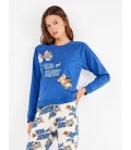 Pijama en punto interlock Tom & Jerry