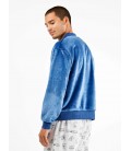 Chaqueta bomber de peluche hombre