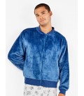 Chaqueta bomber de peluche hombre