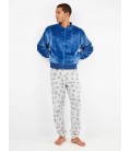 Chaqueta bomber de peluche hombre