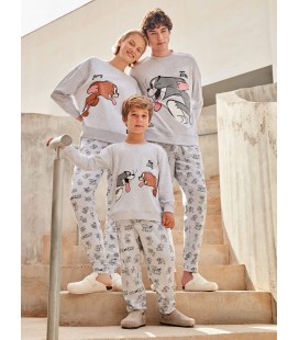Pijama niño niña Tom & Jerry en punto