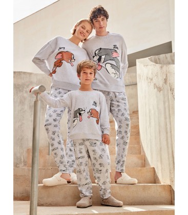 Pijama niño niña Tom & Jerry en punto