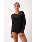 Camiseta manga larga Modal con encaje