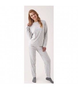 Pijama mujer algodón pantalón largo Pijama mujer algodón pantalón largo