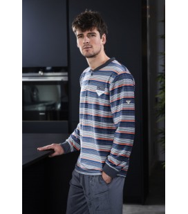 Pijama hombre manga larga Spandex Pijama hombre manga larga Spandex