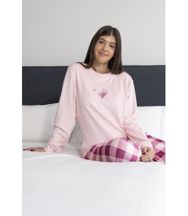 Pijama mujer largo Privata en spandex