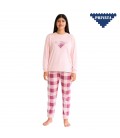 Pijama mujer largo Privata en spandex