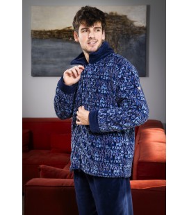 Bata corta hombre con cremallera PRIVATA