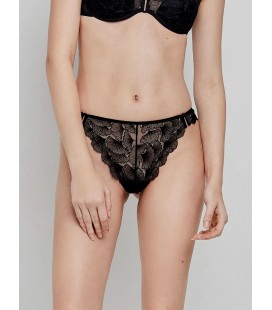 Braguita brasileña en tul bordado con flores