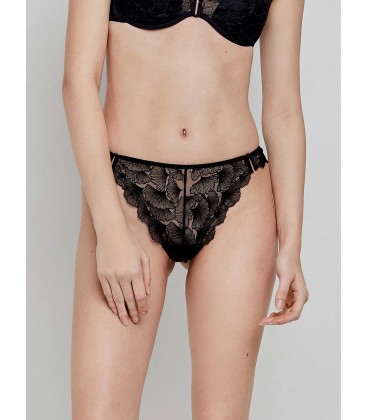 Braguita brasileña en tul bordado con flores