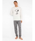 Pijama largo de hombre en tejido de punto