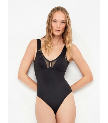 Bañador efecto control con aros de Gisela