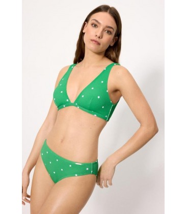 Bikini triángulo piqué lunares YSABEL MORA