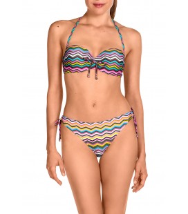 Bikini bandeau con aro y foam Dolores Cortes