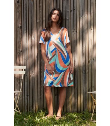 Vestido señora manga corta de Belty