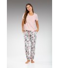 Pijama mujer pantalón largo manga corta