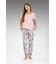 Pijama mujer pantalón largo manga corta