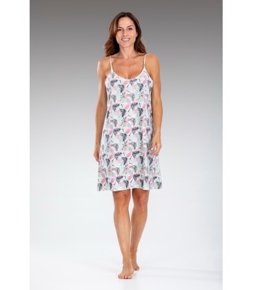 Camisón algodón tirante fino de Pettrus