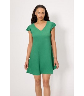 Vestido corto manga caida Ysabel Mora