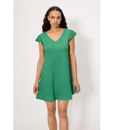 Vestido corto manga caida Ysabel Mora