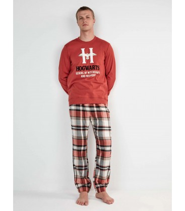 Pijama Harry Potter pantalón cuadros