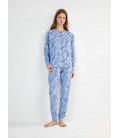 Pijama largo con estampado de Snoopy