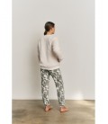 Pijama mujer algodón tres piezas