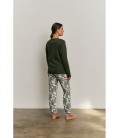 Pijama mujer algodón tres piezas