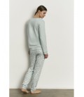 Pijama mujer algodón pantalón largo