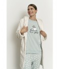 Pijama mujer algodón pantalón largo