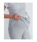 Pijama maternal con clips para lactancia